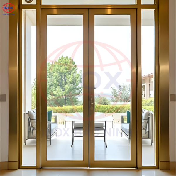 Gia công cửa kính inox màu cao cấp – Sang trọng, bền đẹp cho công trình | Inox Bắc Ninh 3 gia công cửa kính inox màu theo yêu cầu - inox bắc ninh
