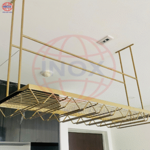 Gia công giá kệ inox mạ màu pvd theo yêu cầu - inox bắc ninh